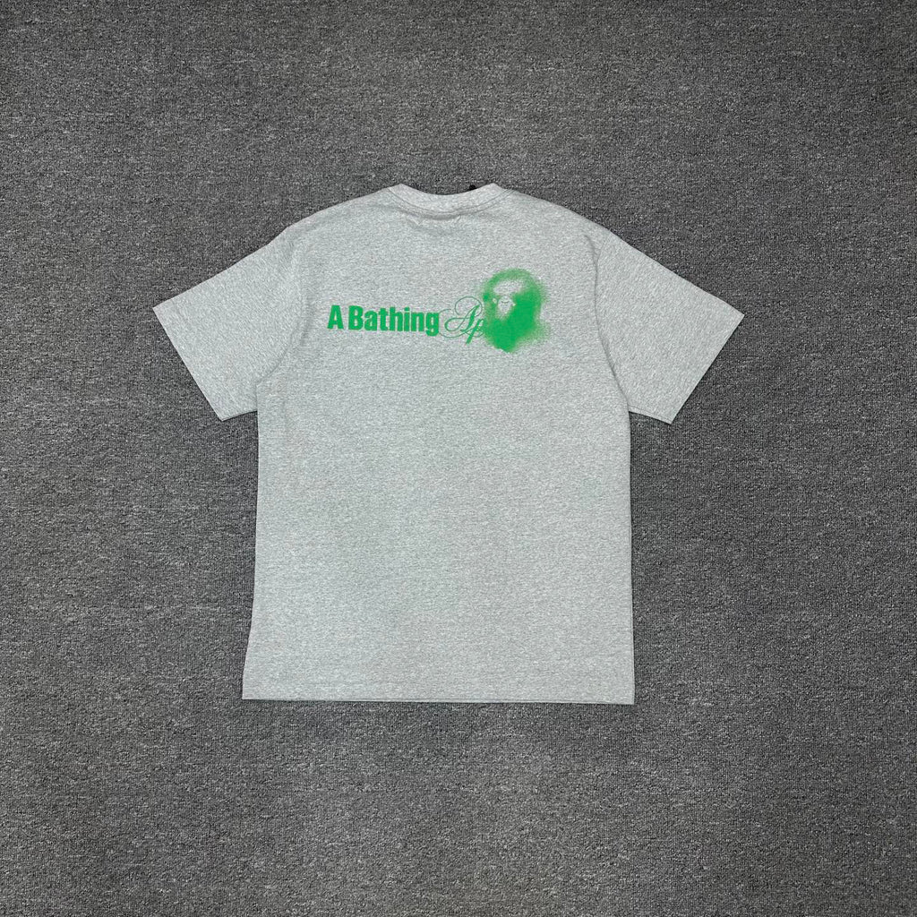 BAPE SS25 "A Bathing Ape" Watermark Script Logo Left Chest Oversized Heavyweight Unisex T-Shirt