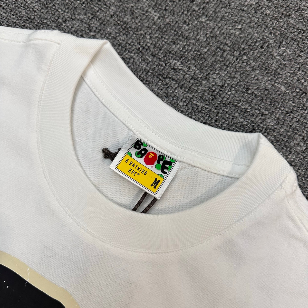 BAPE FW25 Moon Ape Head Space T-Shirt - White / Black