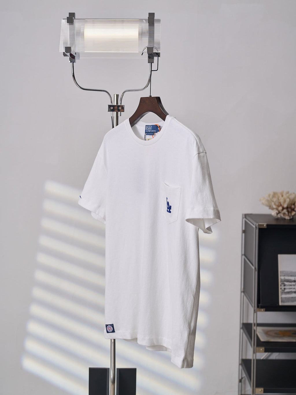 Ralph Lauren Men's LA‑Logo Pocket Crew‑Neck Short‑Sleeve T‑Shirt