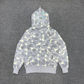 BAPE City Camo Glow + Holographic Shark Full-Zip Hoodie - Gray / Black