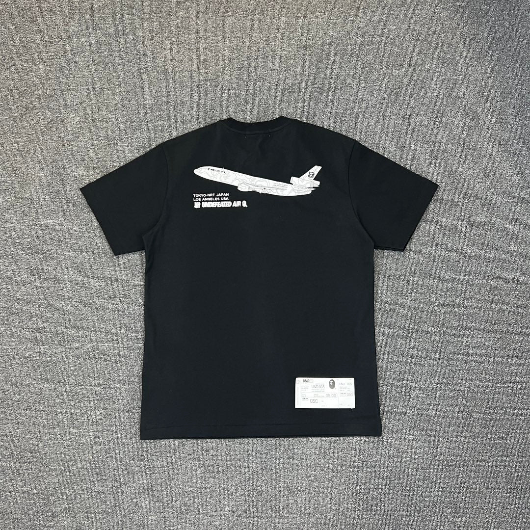 UNDEFEATED × BAPE Airlines UND 005 Tokyo–LA Camo Tee Oversized Unisex T-Shirt
