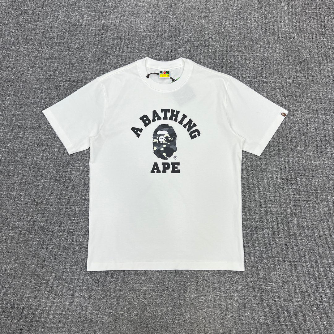 BAPE City Camo College Logo Ape Head Tee Oversized Unisex T-Shirt — Four Colourways