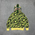 BAPE ABC Macro Camo Shark Full-Zip Double Hood Hoodie