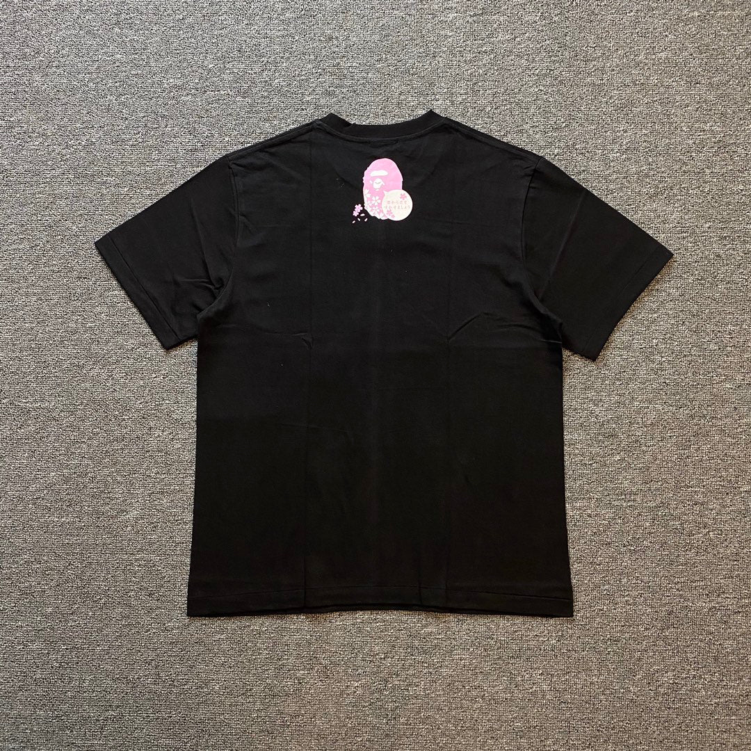BAPE 2022SS Cherry Blossom Ape Head Oversized Unisex T-Shirt