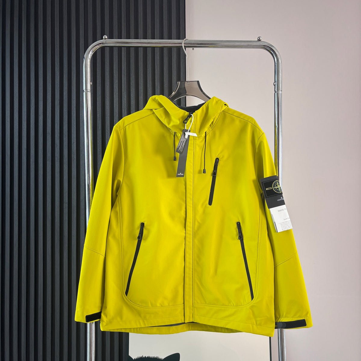 Stone Island Softshell Multi-Pocket Hooded Jacket with Compass Badge