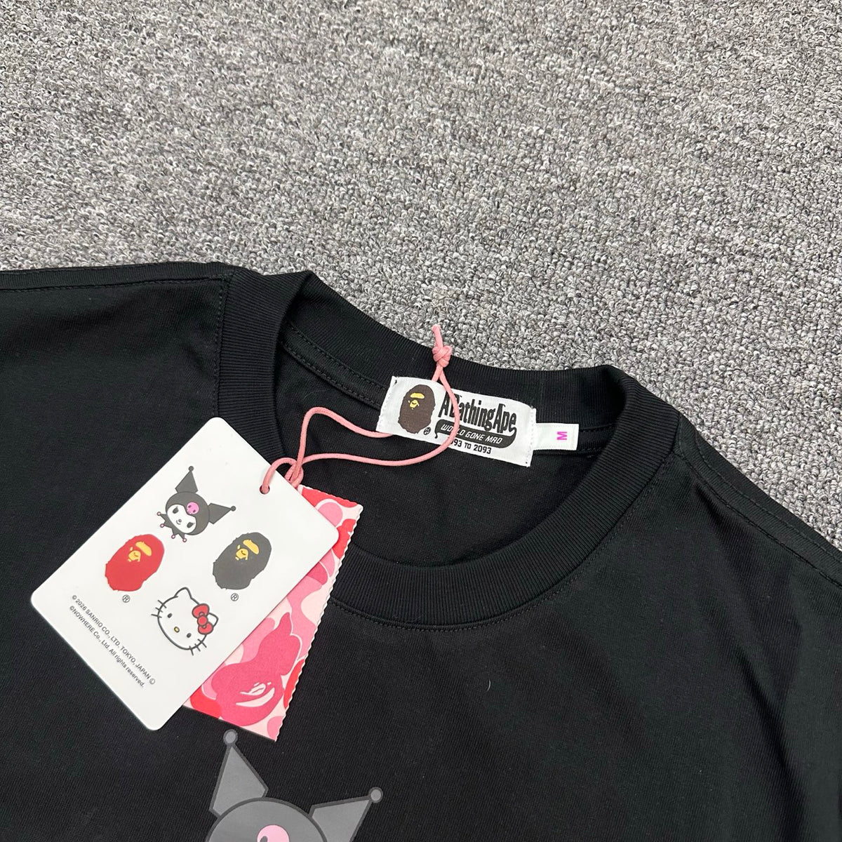 BAPE × Sanrio College T-Shirt — Kuromi / Hello Kitty