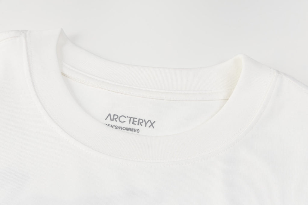 Arc'teryx Chest Bird Logo Back Marble‑Texture Fossil Bird SS T‑Shirt