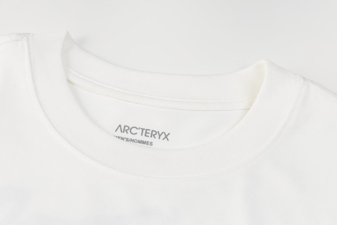 Arc'teryx Chest Bird Logo Back Marble‑Texture Fossil Bird SS T‑Shirt