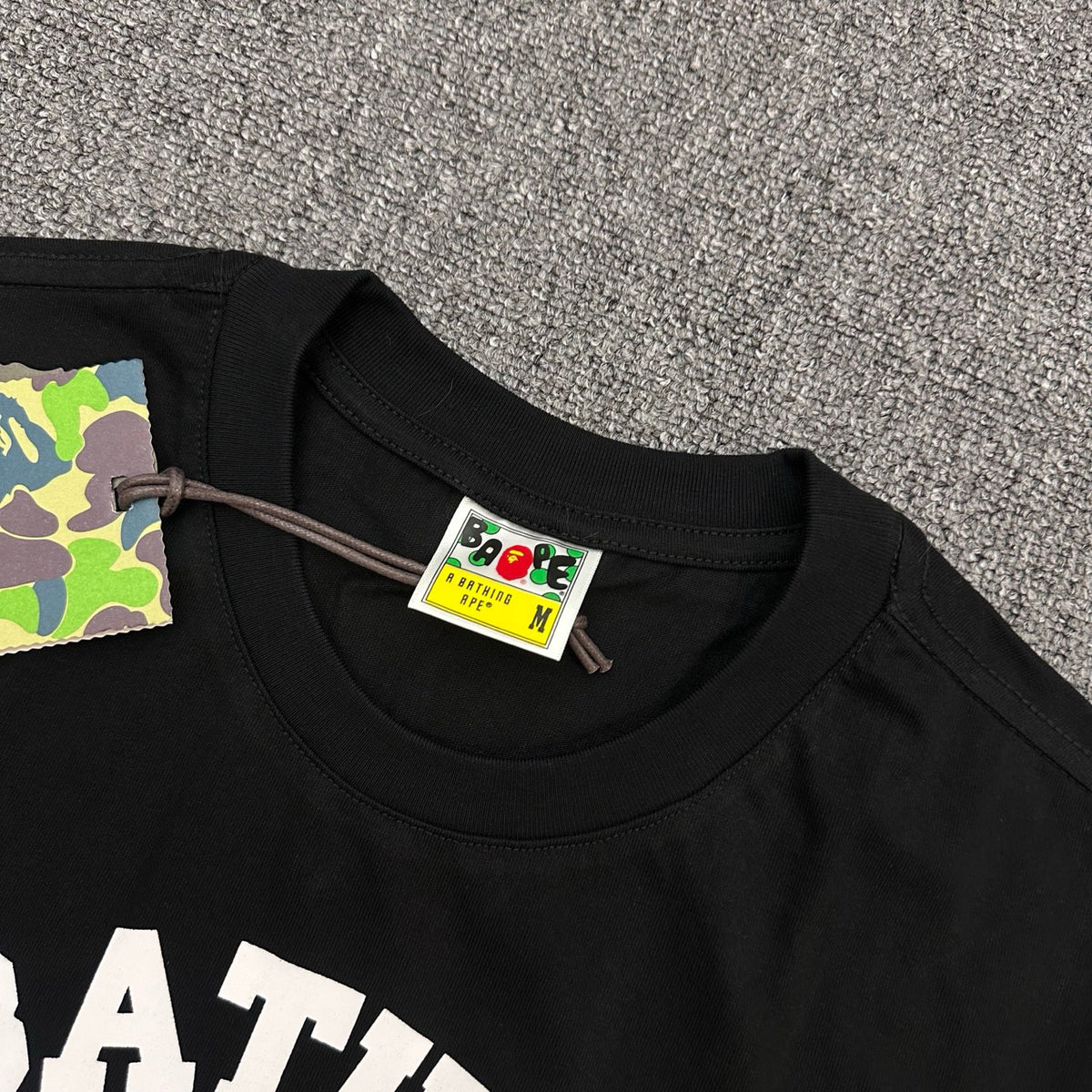BAPE SS26 ABC Camo Ape Head College T-Shirt — Blue Camo / Pink Camo
