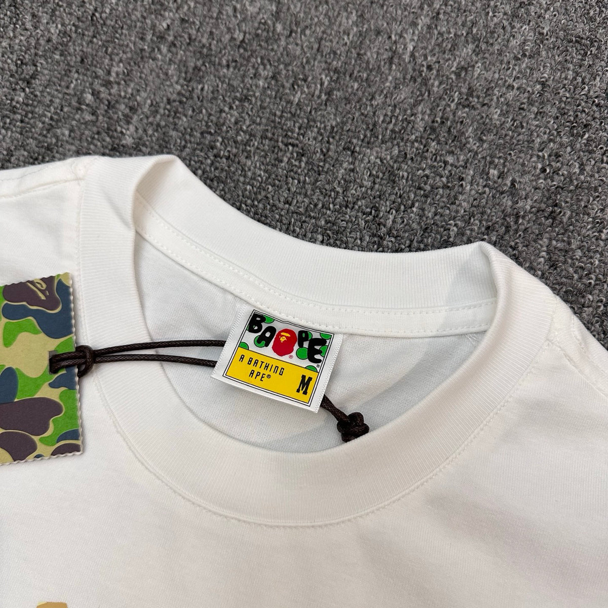 BAPE Art Camo Fluid Gradient College Ape Head Oversized Heavyweight Unisex T-Shirt