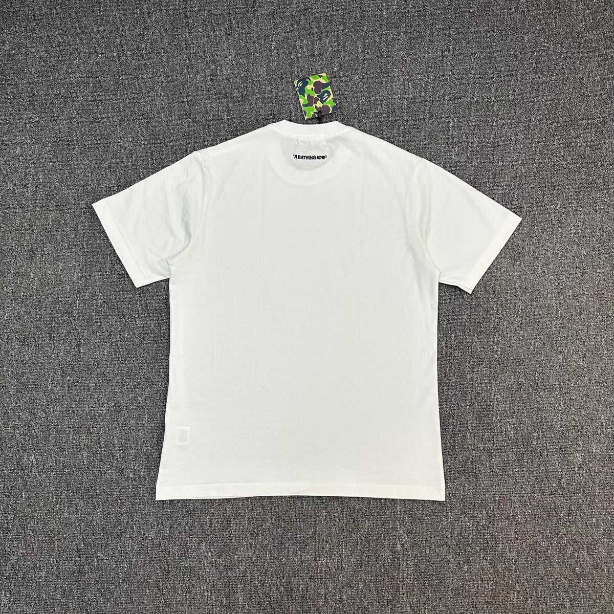 BAPE SS25 Spray-Dye College Logo Ape Head Oversized Heavyweight Unisex T-Shirt