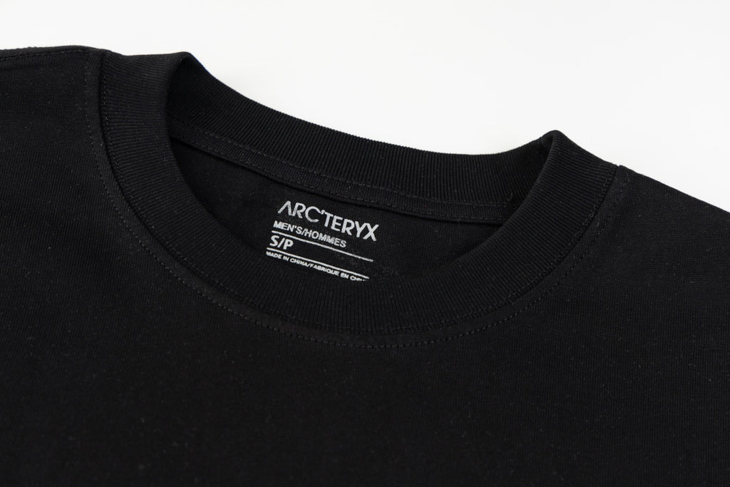 Arc'teryx Tonal Embroidered Bird Logo Front & Vertical Wordmark Back Unisex T-Shirt
