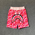 BAPE ABC Camo Shark Shorts - Pink