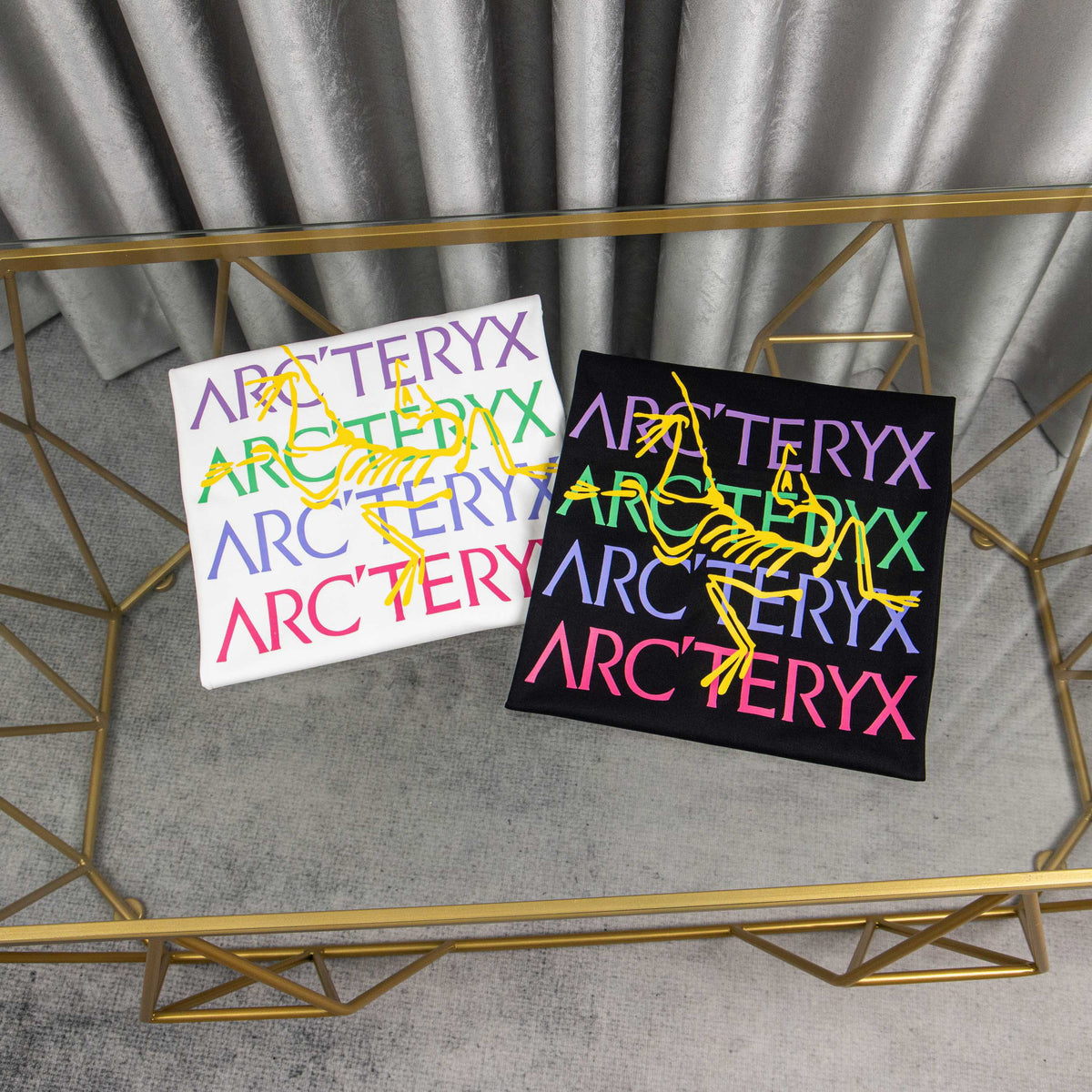 Arc'teryx Rainbow Multi-Color Logo Print Oversized T-Shirt