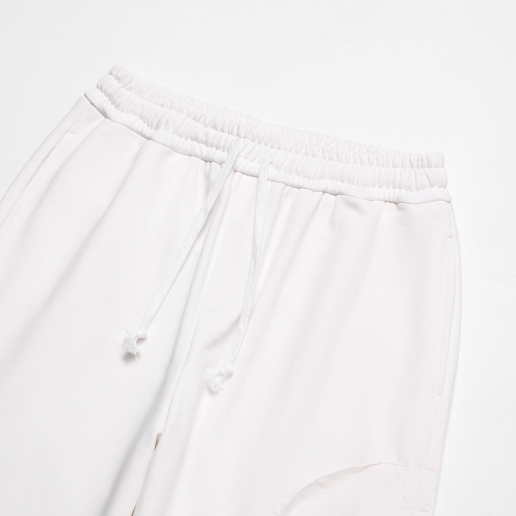 Stone Island Cotton Fleece Cargo Sweatpants with Right Thigh Curved Flap Pocket and Compass Badge