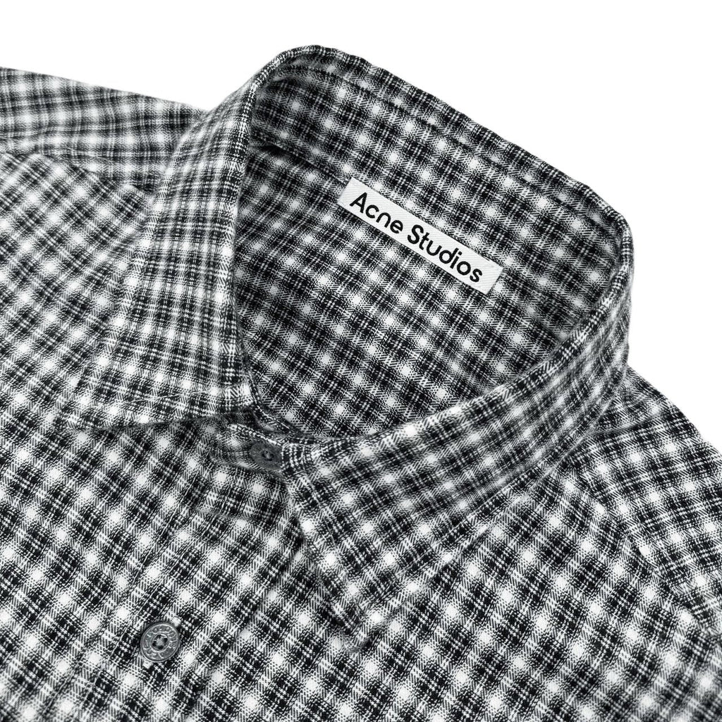 Acne Studios Long‑Sleeve Check Button‑Up Shirt