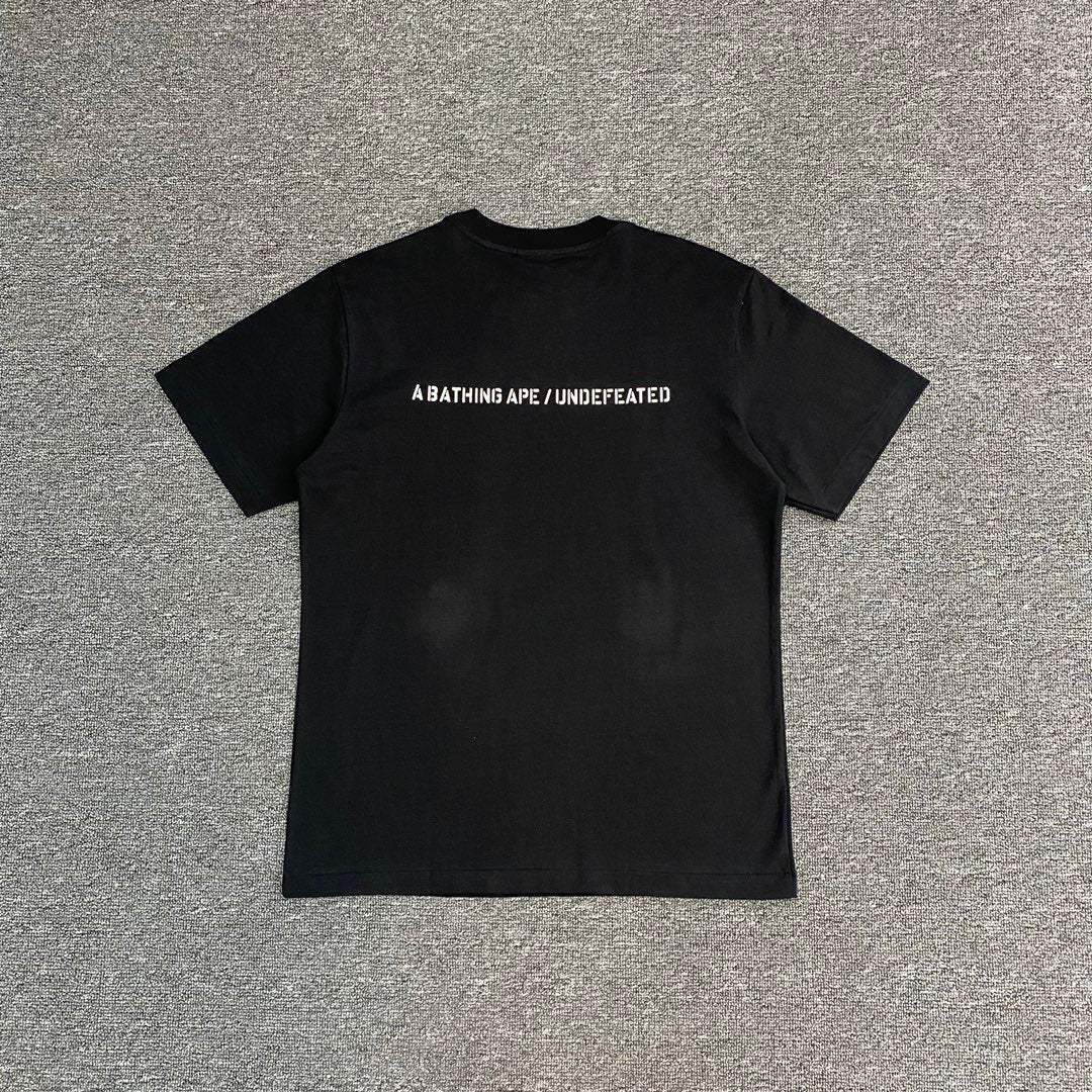 BAPE × UNDEFEATED Green Camo Ape Head Collab Oversized Unisex T-Shirt