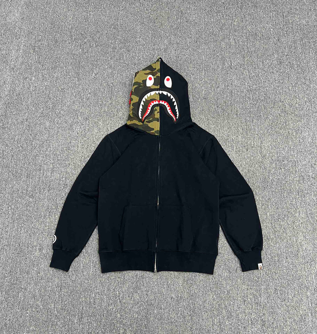 BAPE Original Woodland Camo Shark Full-Zip Hoodie