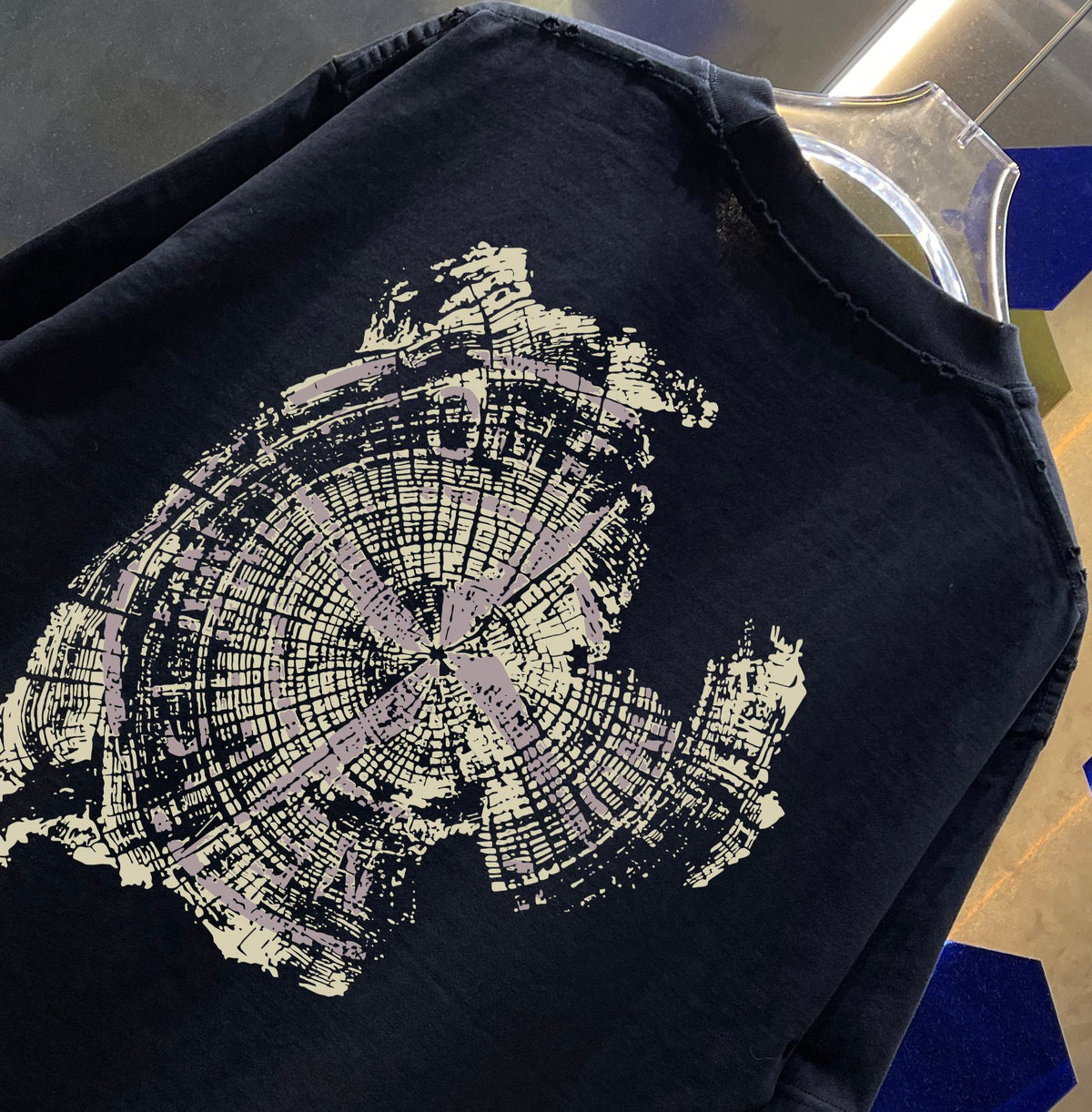 Stone Island 320gsm Washed Heavyweight Crew Neck T-Shirt with Embroidered Logo