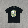 BAPE × Hot Wheels Collab Ape Head Sticker-Fill Badge Print Tee Oversized Unisex T-Shirt