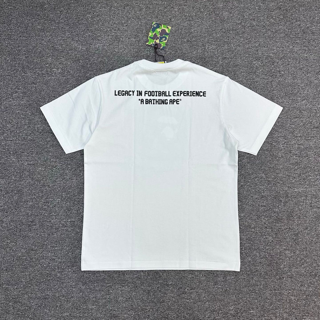 BAPE × CR7 LIFE FW25 Halftone Green Camo Ape Head Oversized Heavyweight Unisex T-Shirt