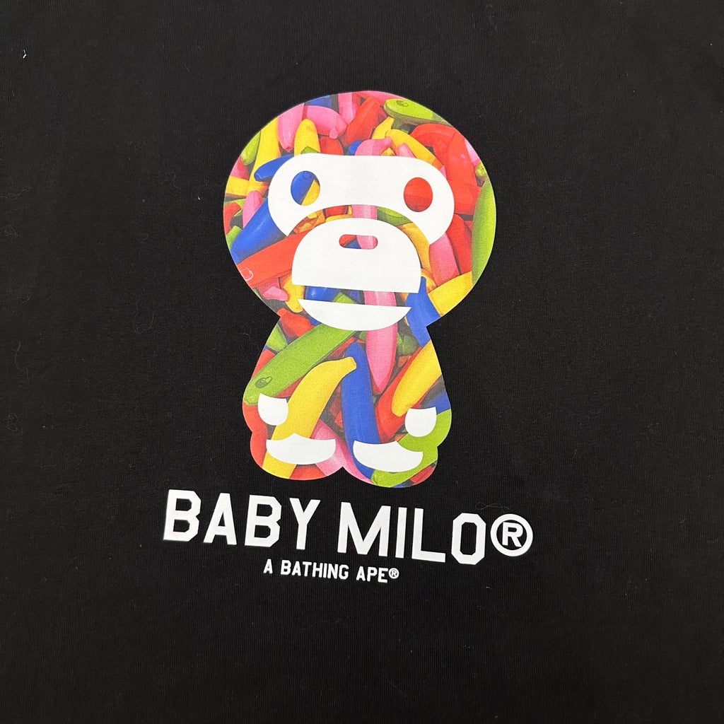 BAPE SS26 Baby Milo Rainbow Logo Fill T-Shirt