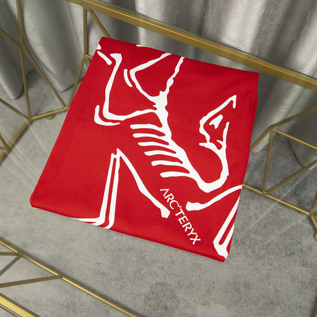 Arc'teryx ARC25FW Red Oversized Skeleton Bird Heavyweight Unisex T-Shirt
