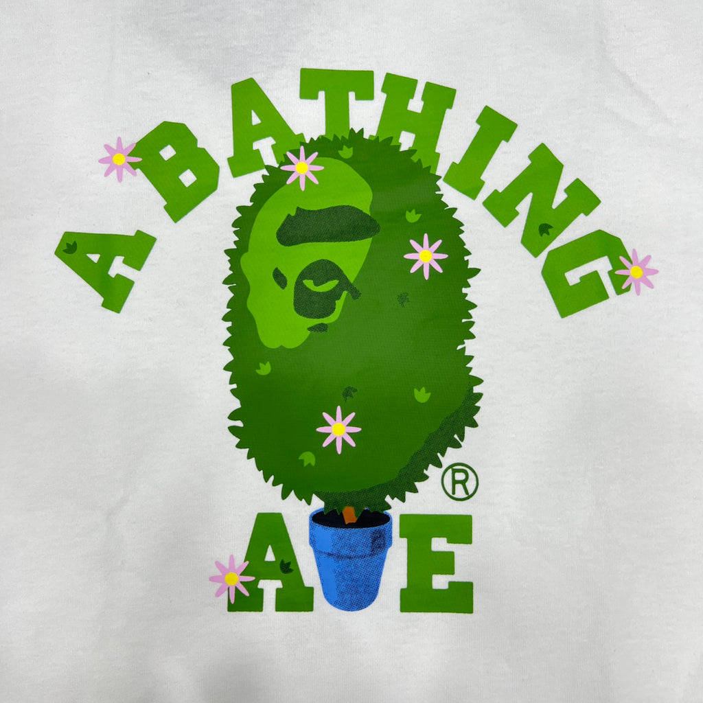 BAPE Topiary Bonsai Ape Head Daisy College Logo Tee Oversized Unisex T-Shirt