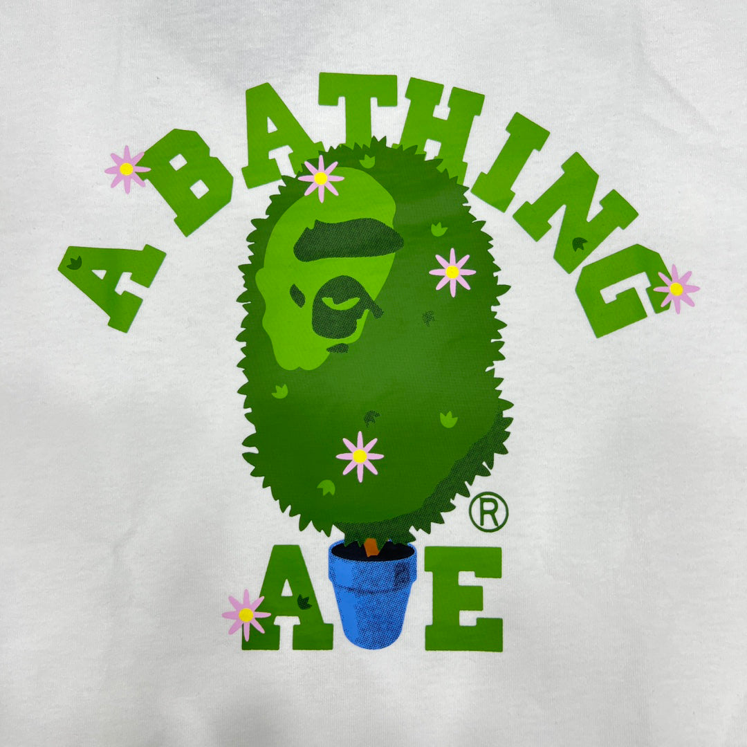 BAPE Topiary Bonsai Ape Head Daisy College Logo Tee Oversized Unisex T-Shirt