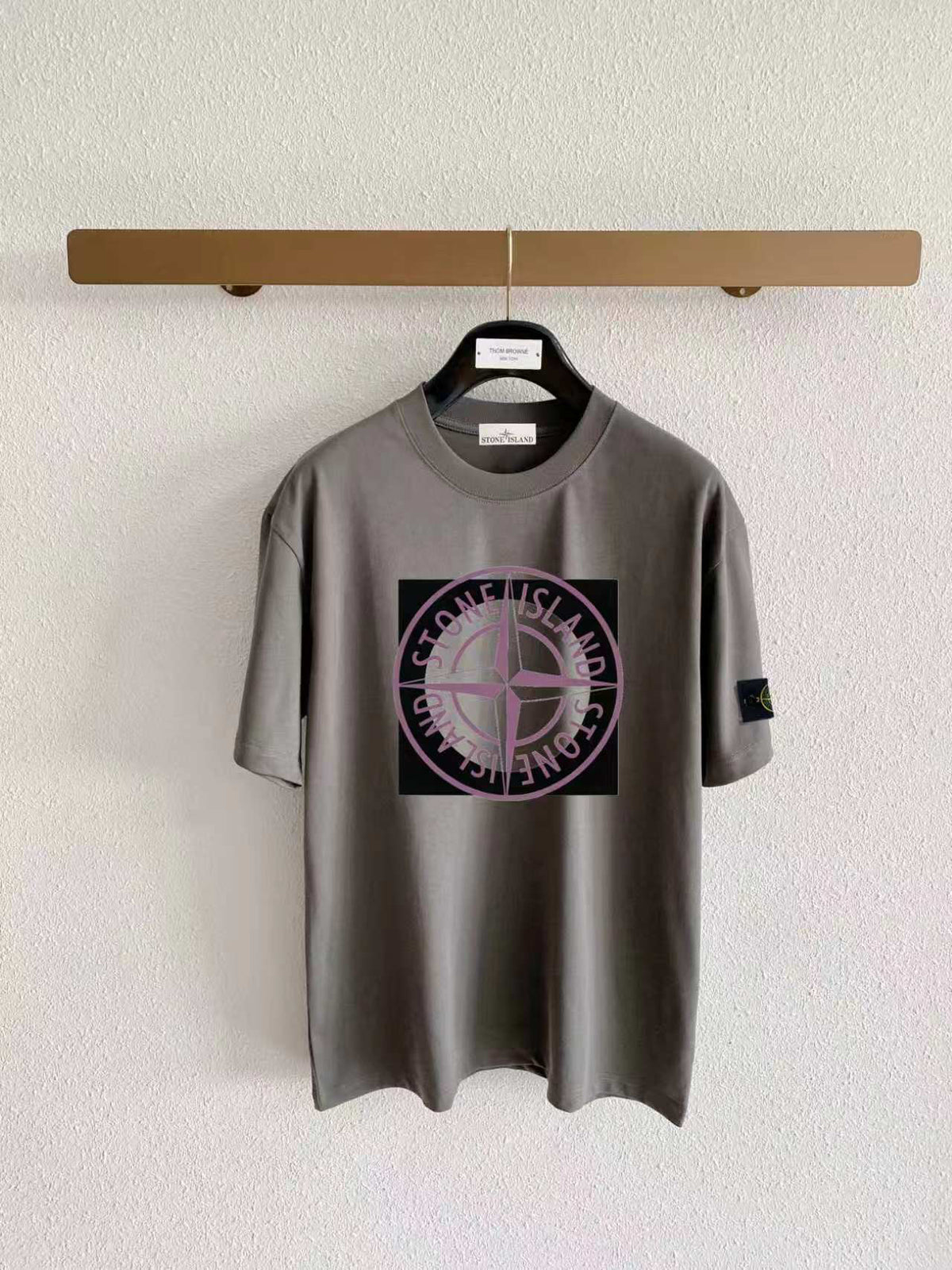 Stone Island Oversized Compass Rose Badge Print T-Shirt