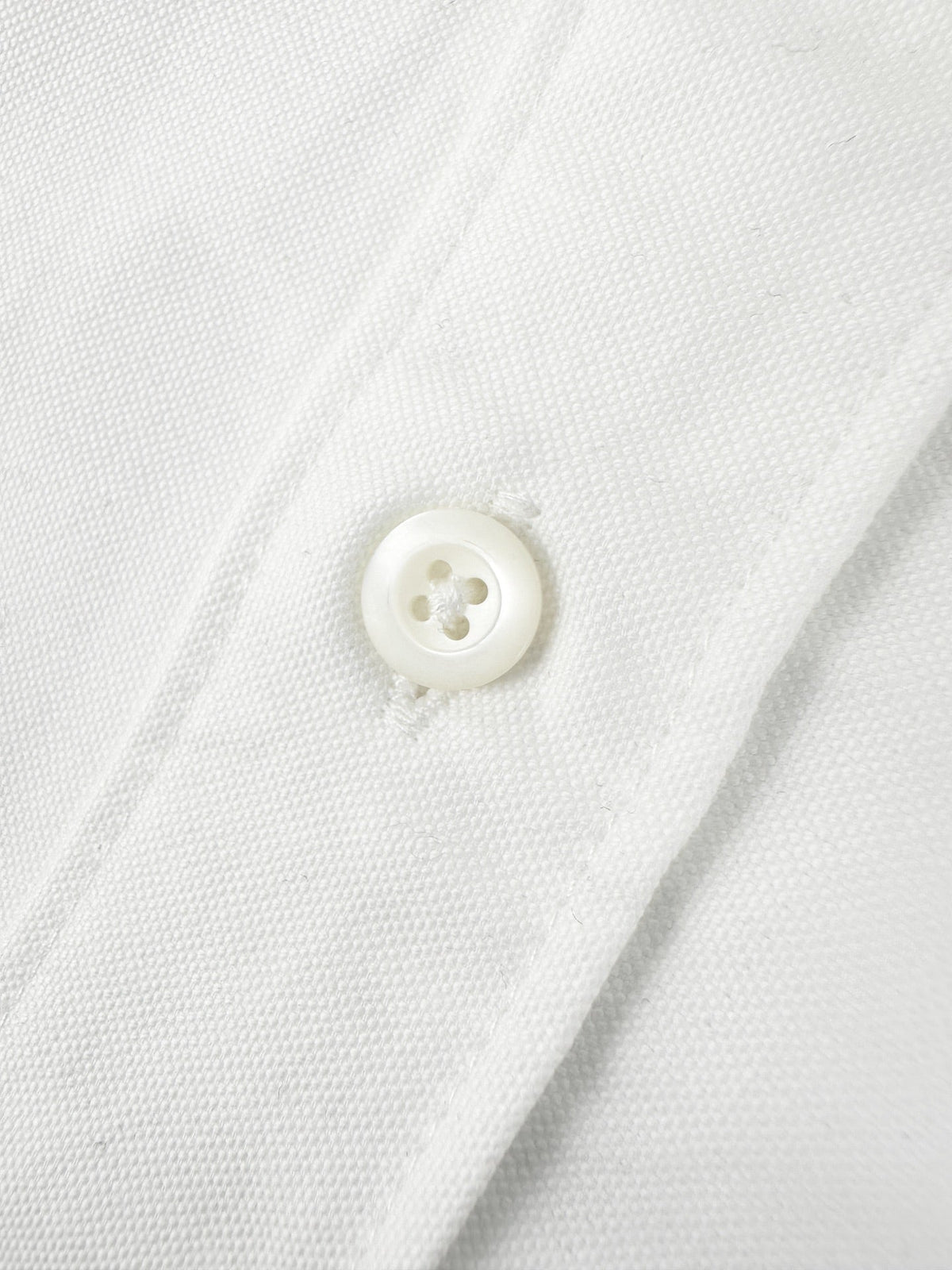 Men's Long‑Sleeve Button‑Down Shirt, Small Logo Embroidery On Left Chest