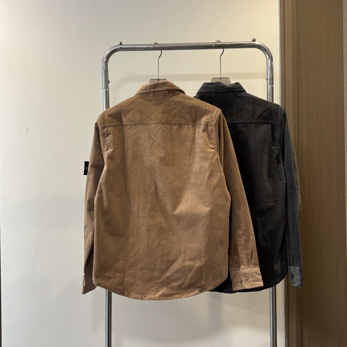 Stone Island Fine-Wale Corduroy Overshirt with Compass Badge