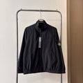 Stone Island Stand Collar Raglan Zip Jacket with Compass Badge