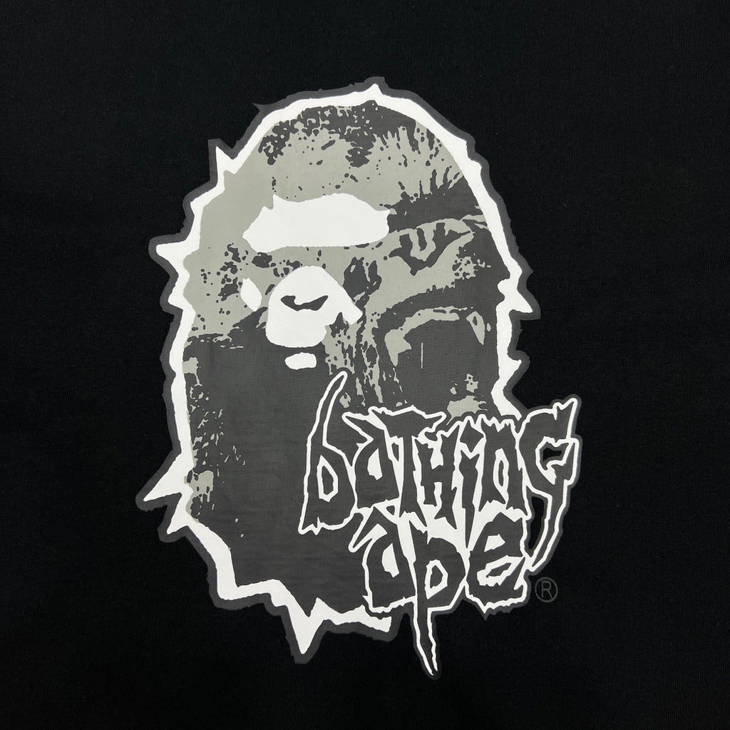 BAPE Mad Ape Head Thorn Crown Heavy Metal Tee Oversized Unisex T-Shirt