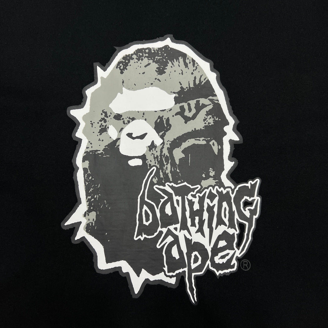 BAPE Mad Ape Head Thorn Crown Heavy Metal Tee Oversized Unisex T-Shirt