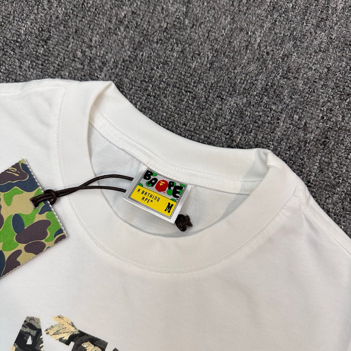 BAPE Tree Edge Camo College Ape Head Heavyweight Oversized Unisex T-Shirt