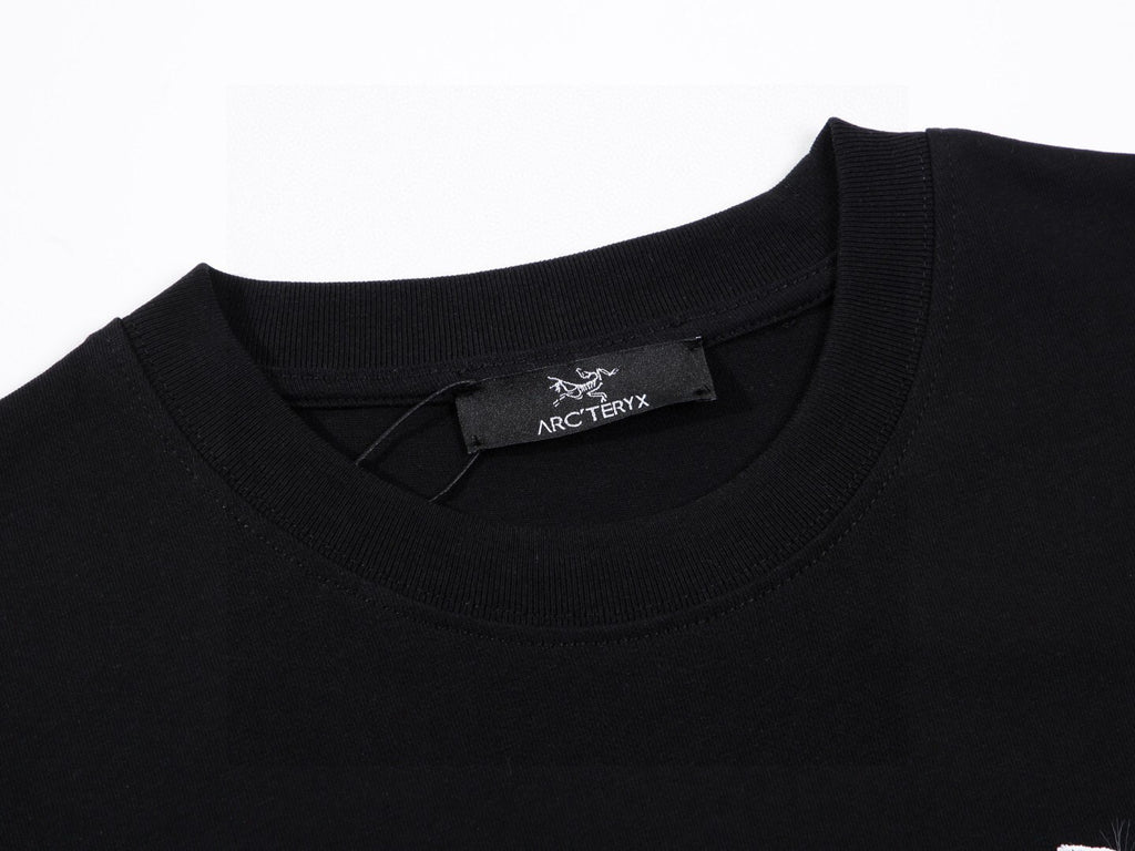 Arc'teryx Multicolor Fossil‑Bird Graphic Letter Print Short‑Sleeve T‑Shirt