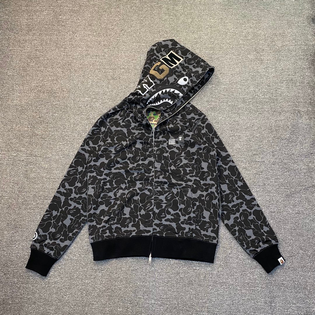 Dover Street Market Ginza × BAPE 15th Anniversary Shark Full-Zip Hoodie