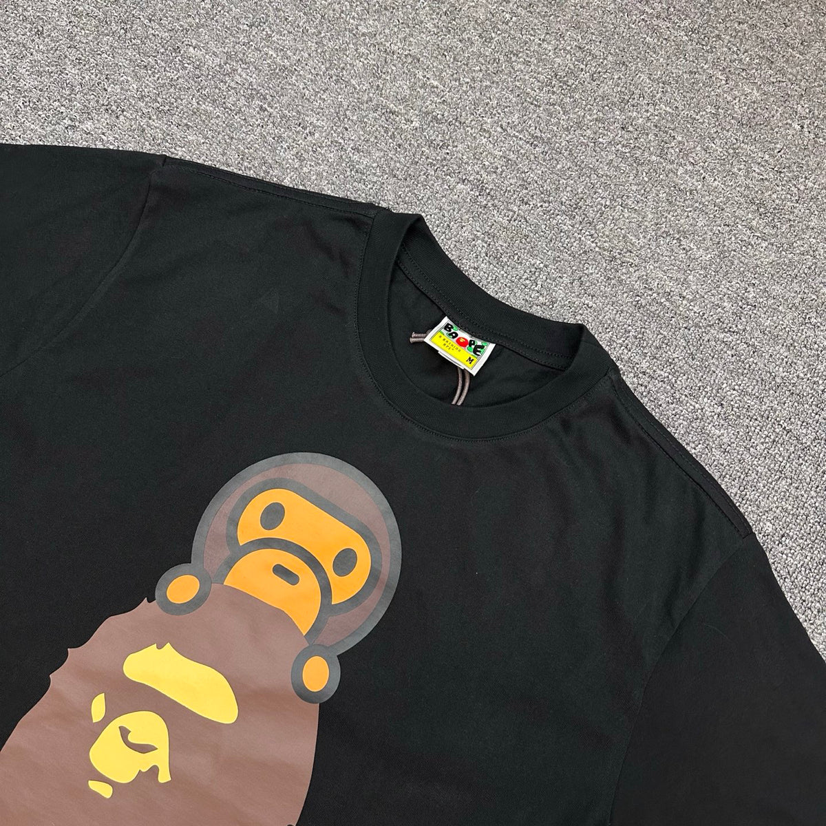 BAPE FW24 Baby Milo on Ape Head T-Shirt — White / Black