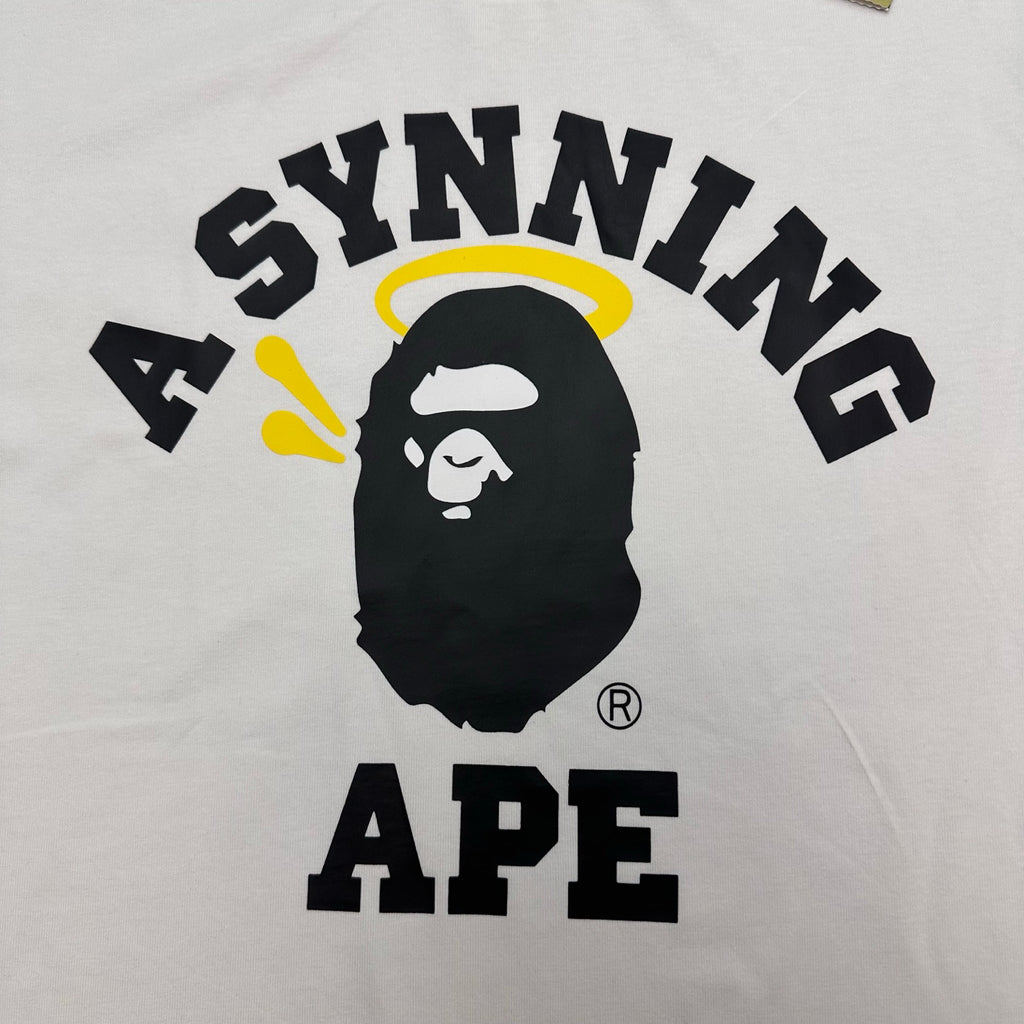 BAPE SS26 A Synning Ape Halo College T-Shirt