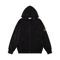 Stone Island Heavyweight Cotton Fleece Full-Zip Hoodie with Compass Badge