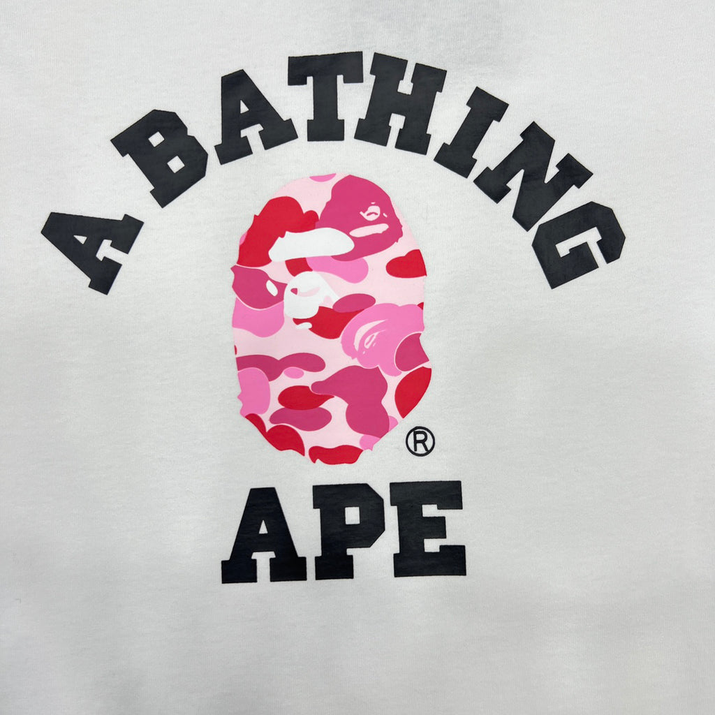BAPE ABC Camo Ape Head College Tee Oversized Unisex T-Shirt