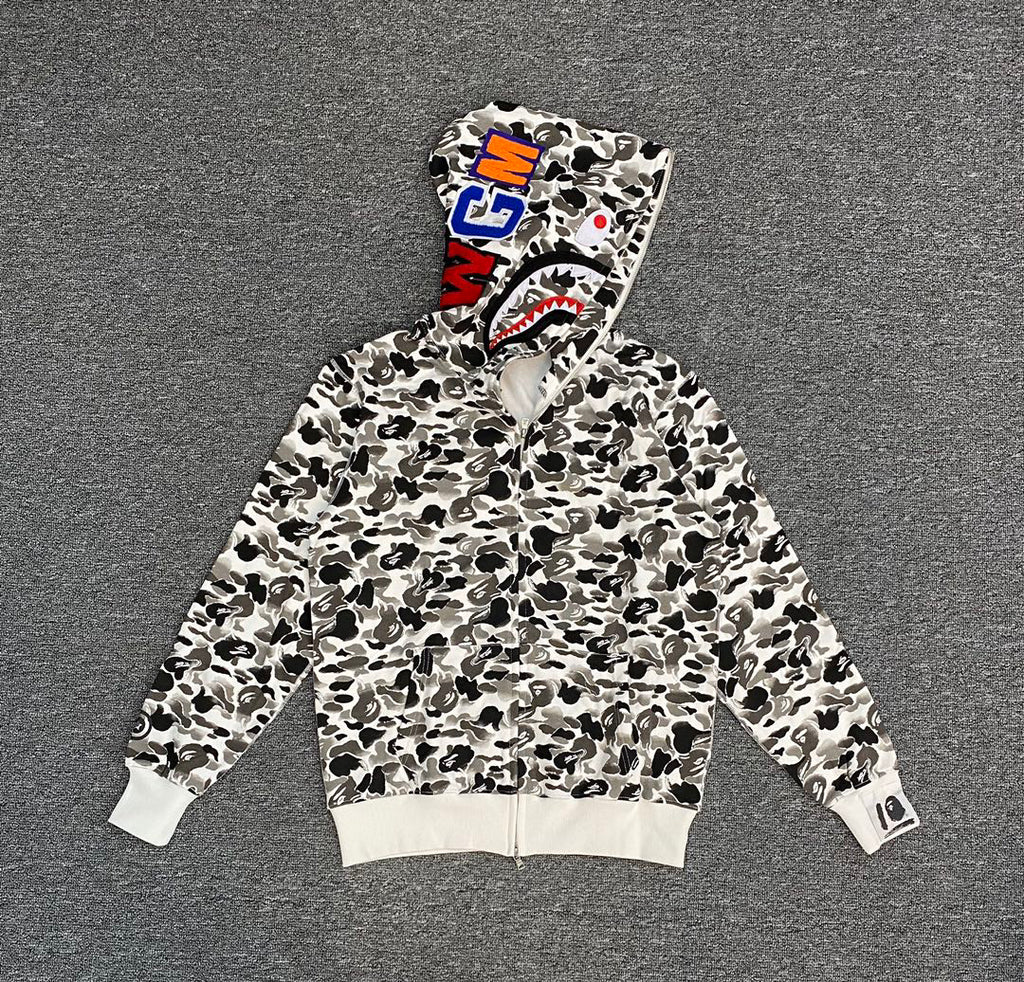 BAPE City Camo Shark Full-Zip Hoodie - Xintiandi 10th Anniversary Limited