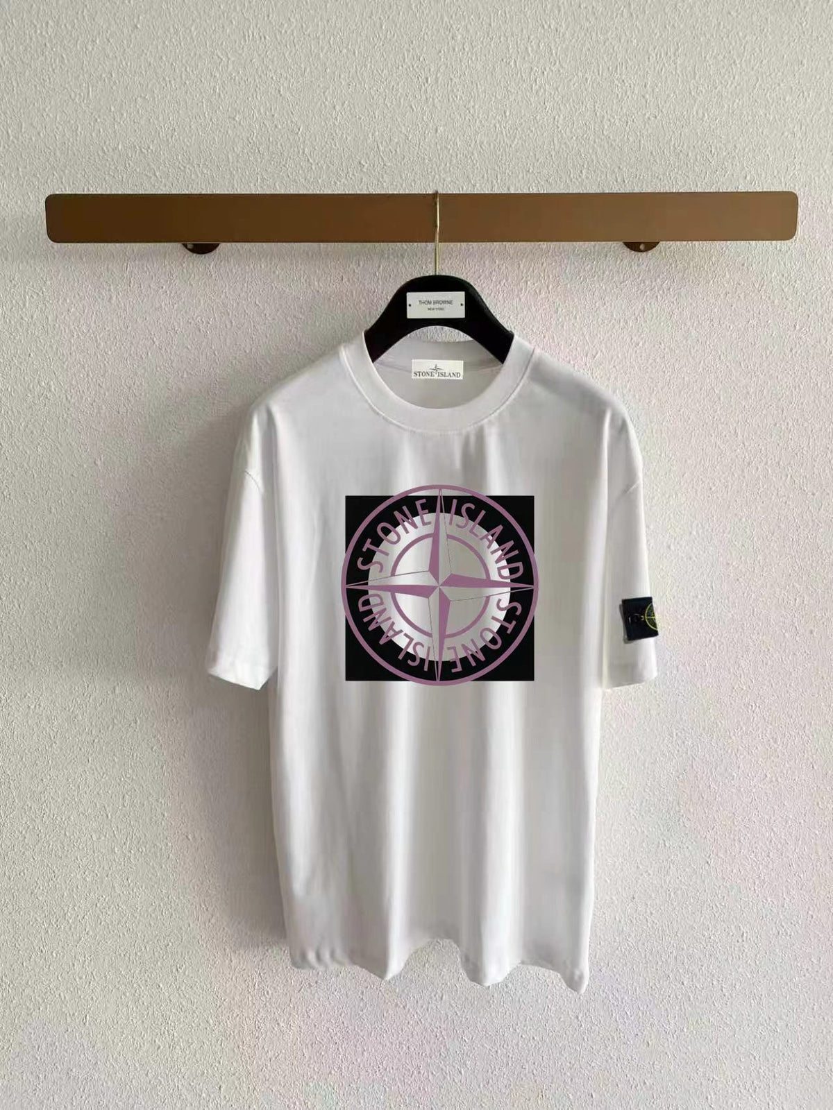 Stone Island Oversized Compass Rose Badge Print T-Shirt