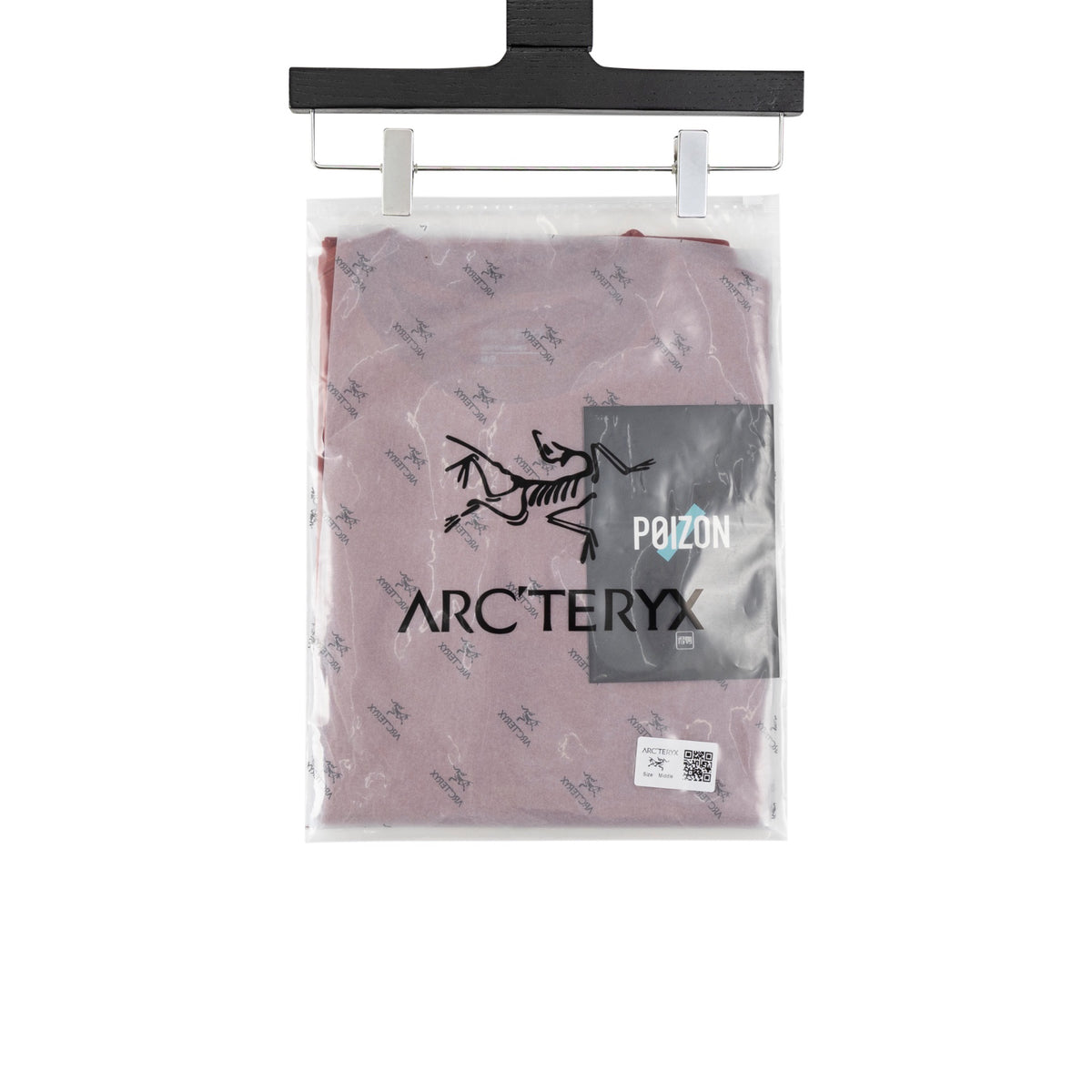 Arc'teryx Small Bird Logo Front and Grid Large Bird Graphic Back Crew Neck Short‑Sleeve T‑Shirt, Unisex Relaxed Fit Tee
