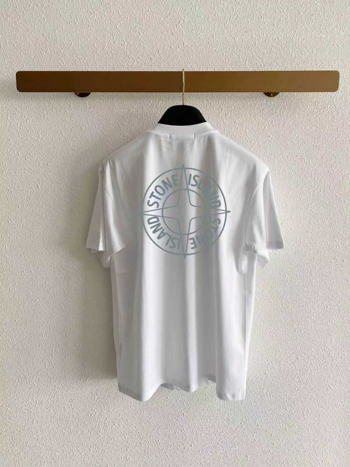 Stone Island Classic Compass Rose Badge Left Chest Print T-Shirt