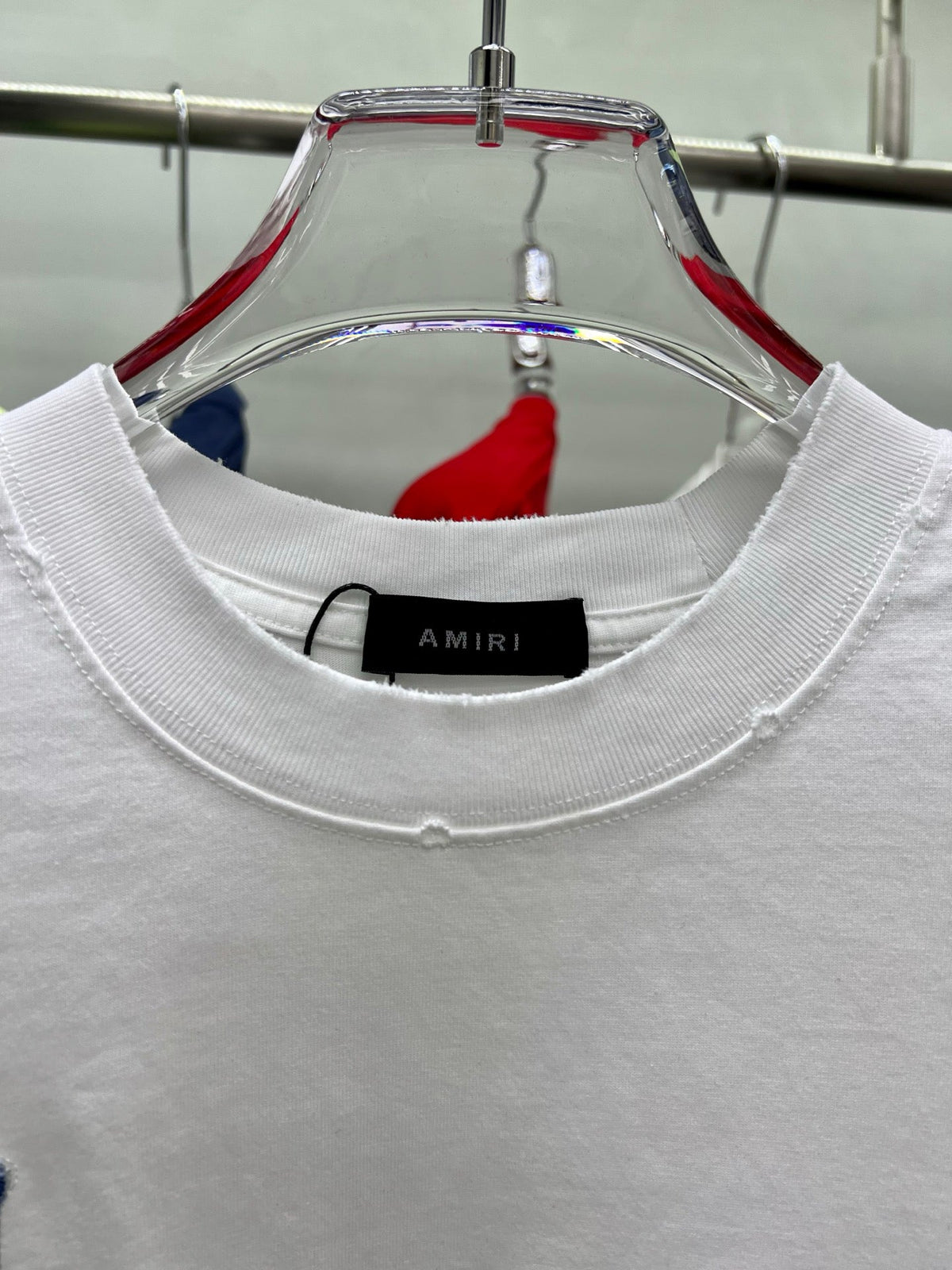 AMIRI Denim Patch MA Logo Short-Sleeve Crew Neck T-Shirt
