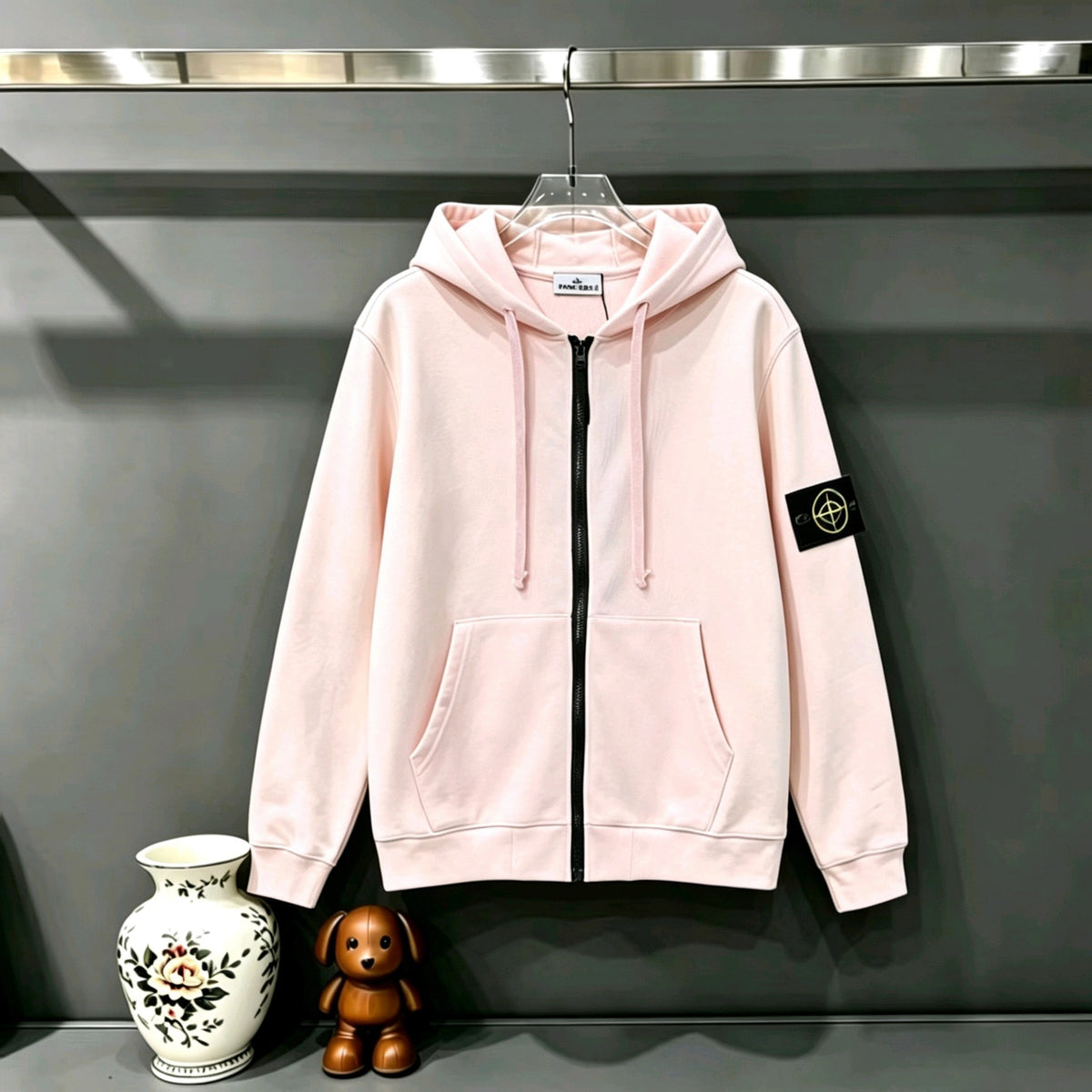 Stone Island Classic Compass Badge Full-Zip Hoodie Sweatshirt - 11 Colors