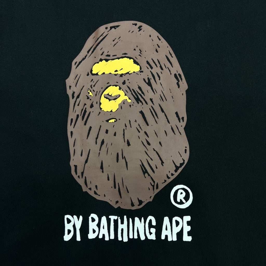 BAPE Fans Draw Hand-Drawn Sketch Ape Head Tee Oversized Unisex T-Shirt — By Bathing Ape