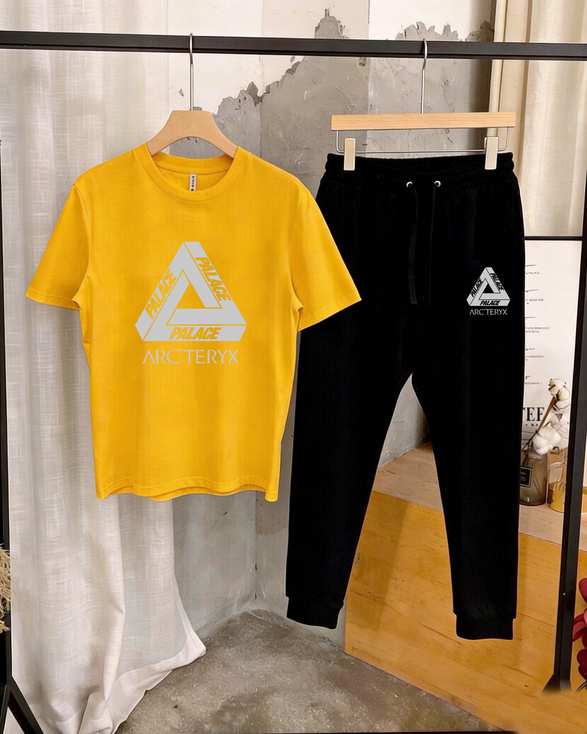 Palace × Arc'teryx Triangle Graphic T‑Shirt & Jogger Pants Set Unisex